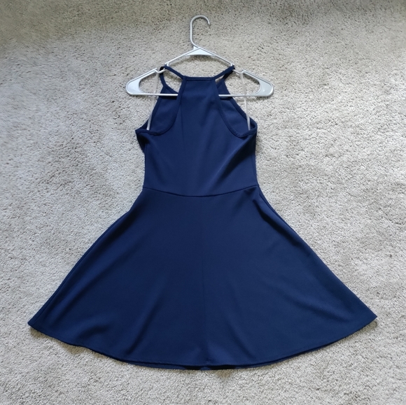 Navy halter dress - Picture 5 of 6